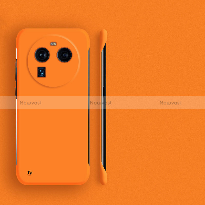 Hard Rigid Plastic Matte Finish Frameless Case Back Cover for Oppo Find X6 5G Orange