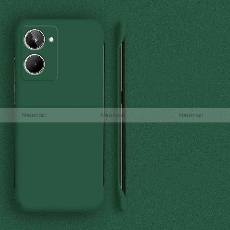 Hard Rigid Plastic Matte Finish Frameless Case Back Cover for Realme 10 4G Midnight Green