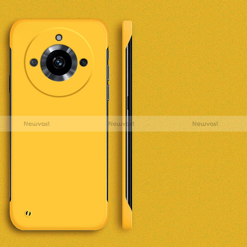 Hard Rigid Plastic Matte Finish Frameless Case Back Cover for Realme 11 Pro 5G Yellow