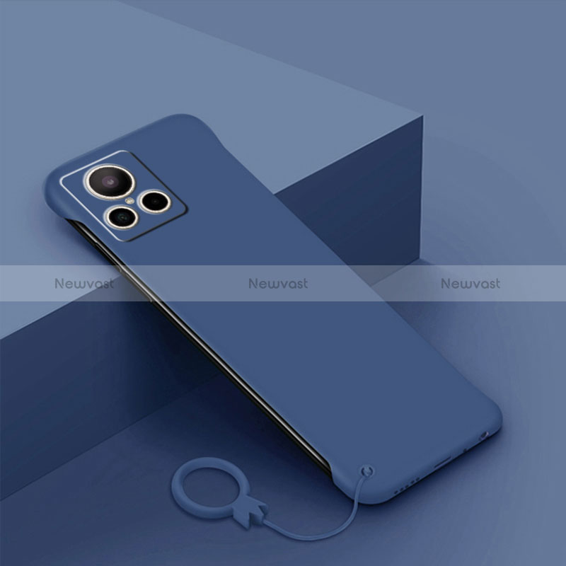 Hard Rigid Plastic Matte Finish Frameless Case Back Cover for Realme GT2 Master Explorer Blue