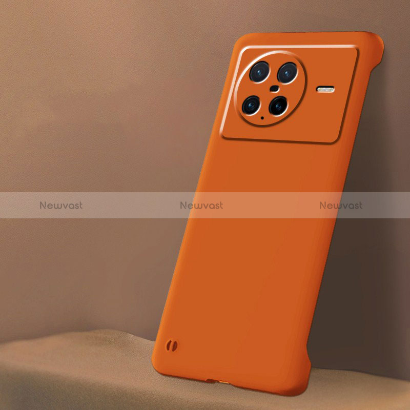 Hard Rigid Plastic Matte Finish Frameless Case Back Cover for Vivo X Note Orange