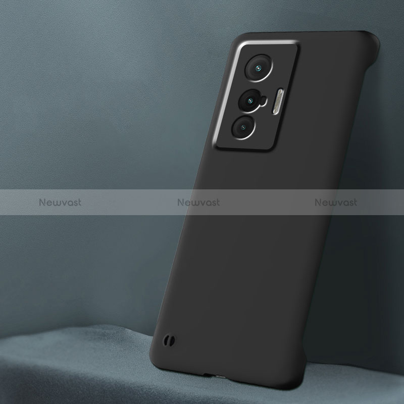Hard Rigid Plastic Matte Finish Frameless Case Back Cover for Vivo X70 5G Black