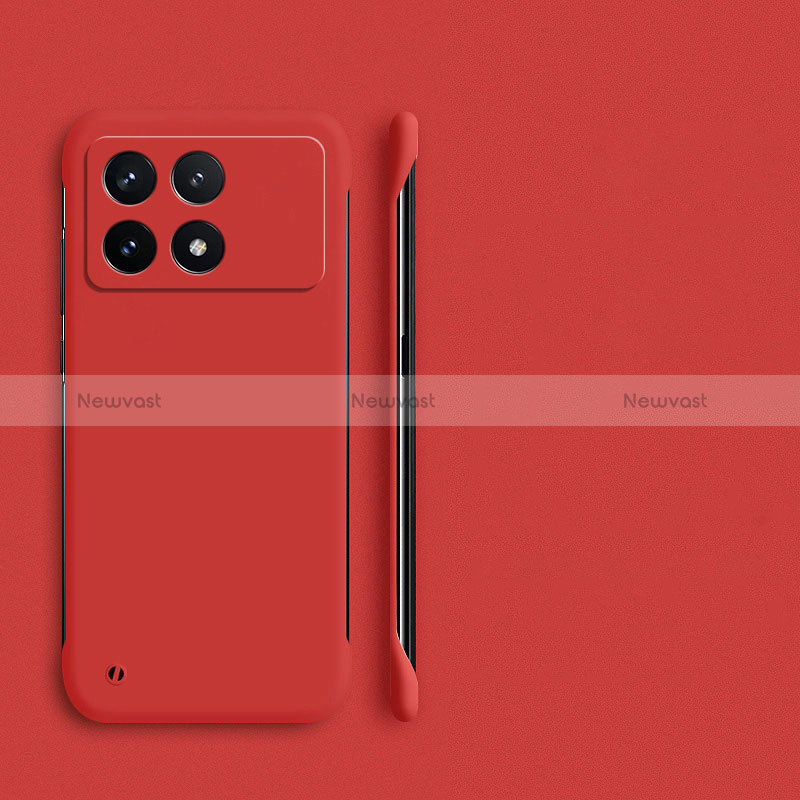 Hard Rigid Plastic Matte Finish Frameless Case Back Cover for Xiaomi Redmi K70 Pro 5G Red