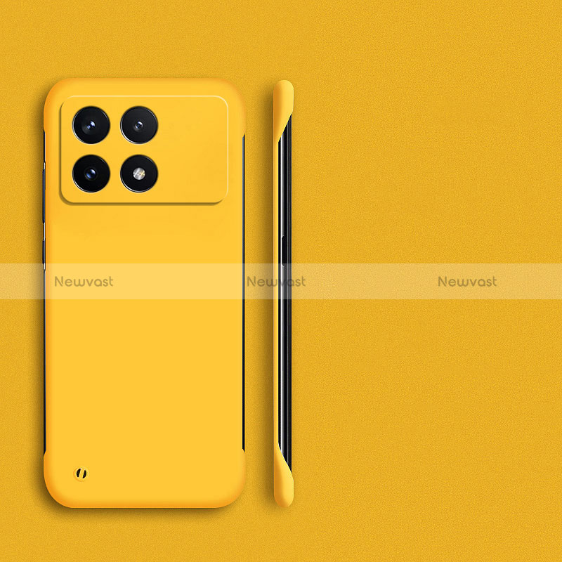 Hard Rigid Plastic Matte Finish Frameless Case Back Cover for Xiaomi Redmi K70 Pro 5G Yellow