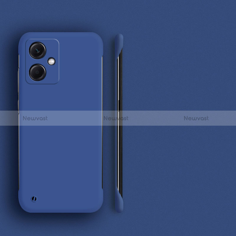 Hard Rigid Plastic Matte Finish Frameless Case Back Cover for Xiaomi Redmi Note 12R Pro 5G Blue