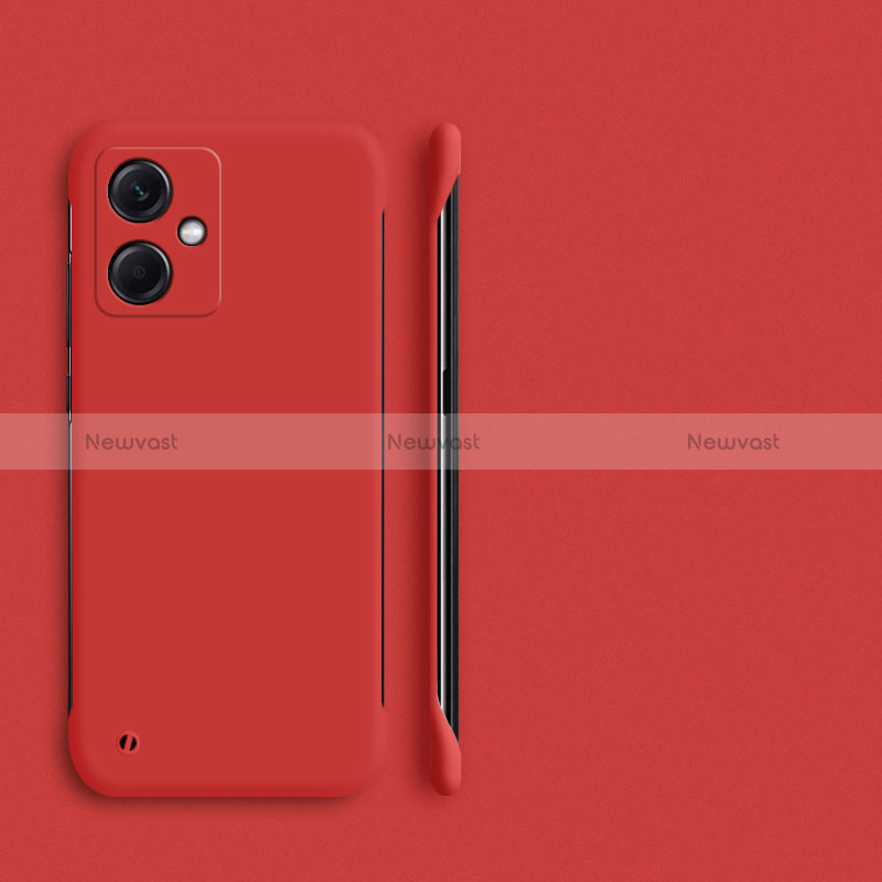 Hard Rigid Plastic Matte Finish Frameless Case Back Cover for Xiaomi Redmi Note 12R Pro 5G Red