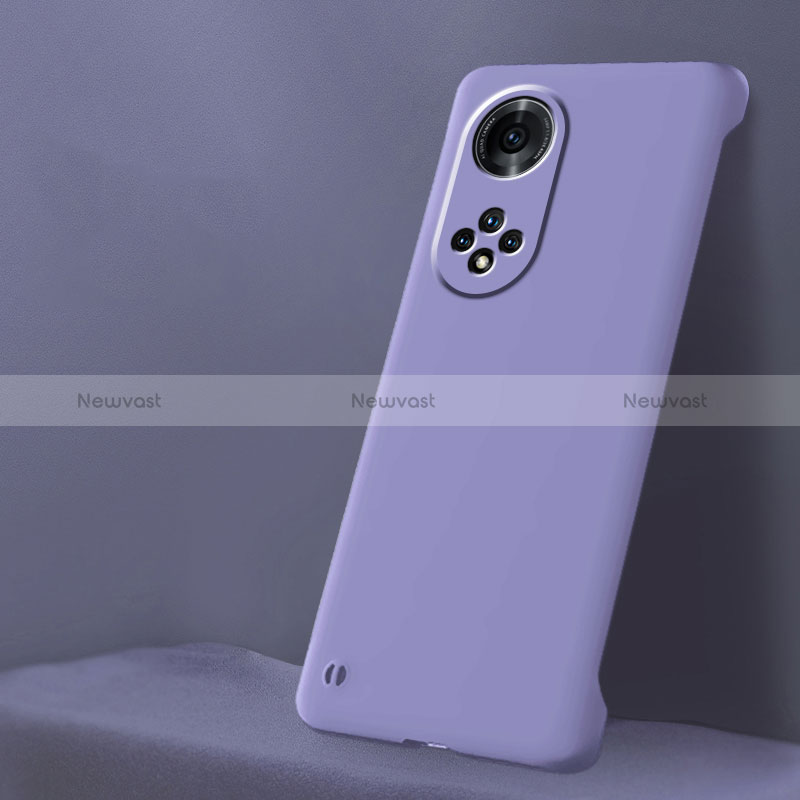 Hard Rigid Plastic Matte Finish Frameless Case Back Cover P01 for Huawei Honor 50 5G Clove Purple