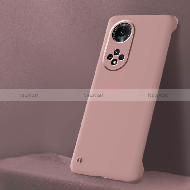 Hard Rigid Plastic Matte Finish Frameless Case Back Cover P01 for Huawei Honor 50 Pro 5G Pink