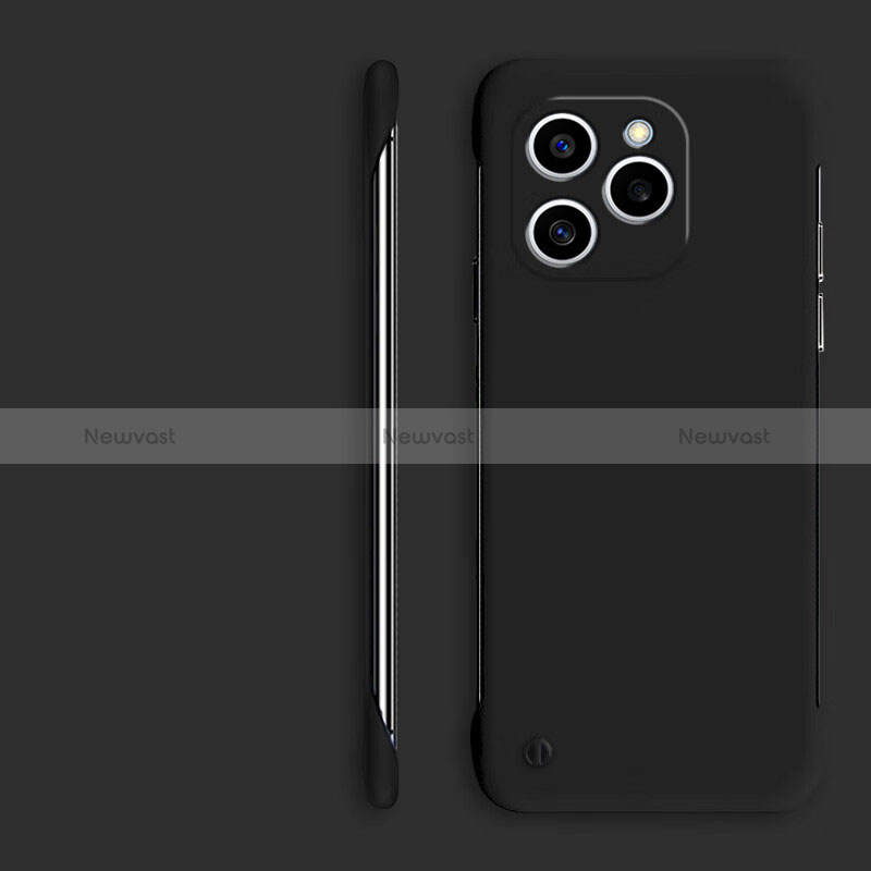 Hard Rigid Plastic Matte Finish Frameless Case Back Cover P01 for Huawei Honor 60 SE 5G Black