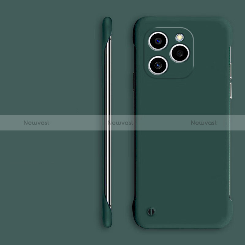 Hard Rigid Plastic Matte Finish Frameless Case Back Cover P01 for Huawei Honor 60 SE 5G Midnight Green