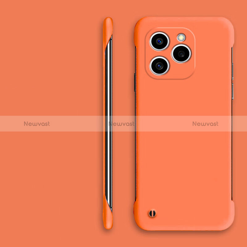 Hard Rigid Plastic Matte Finish Frameless Case Back Cover P01 for Huawei Honor 60 SE 5G Orange