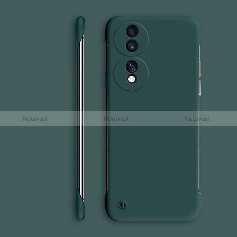 Hard Rigid Plastic Matte Finish Frameless Case Back Cover P01 for Huawei Honor 70 5G Green