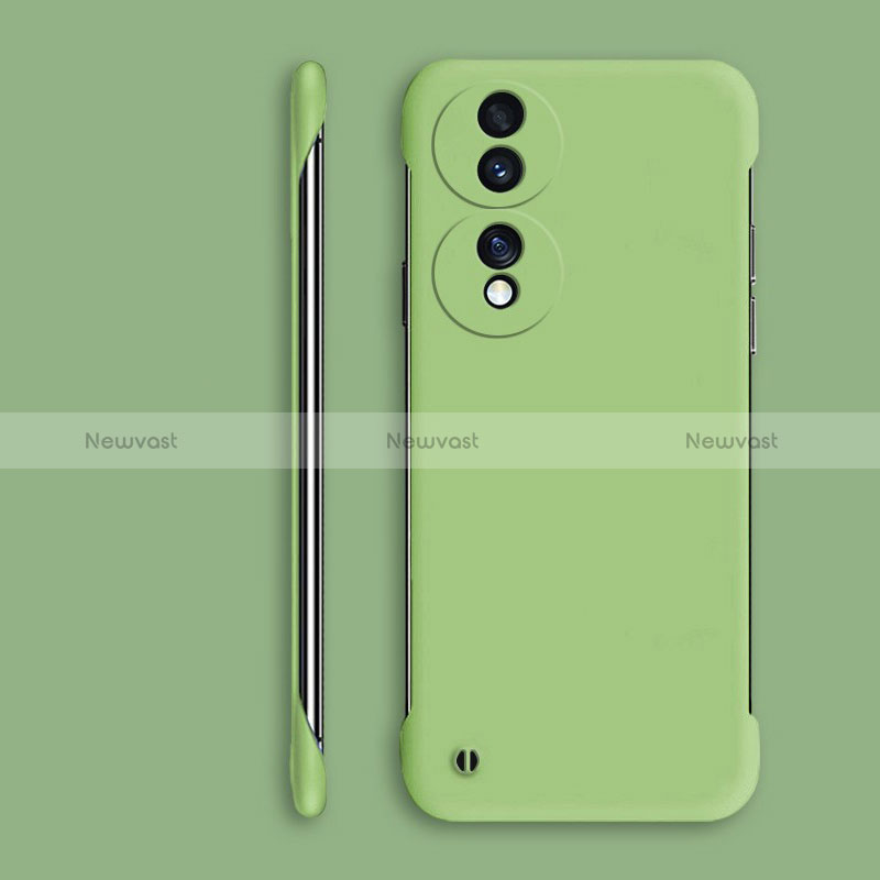 Hard Rigid Plastic Matte Finish Frameless Case Back Cover P01 for Huawei Honor 70 5G Matcha Green