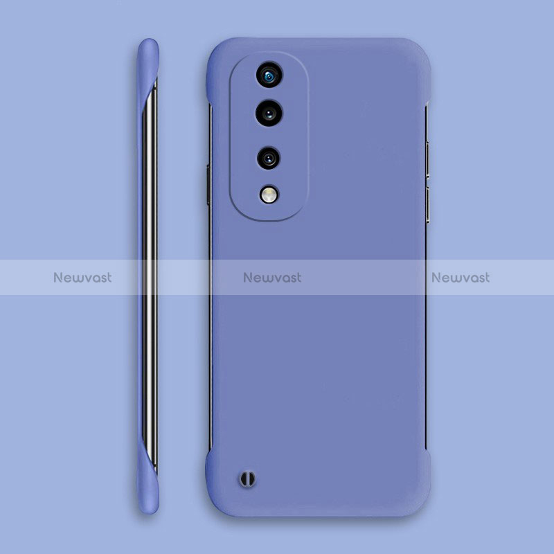 Hard Rigid Plastic Matte Finish Frameless Case Back Cover P01 for Huawei Honor 70 Pro 5G Lavender Gray