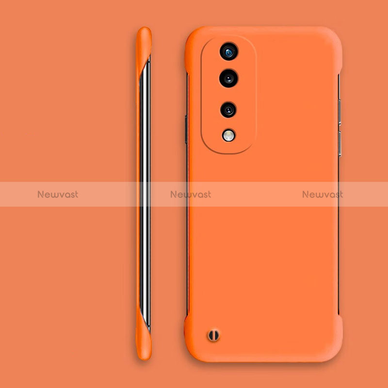 Hard Rigid Plastic Matte Finish Frameless Case Back Cover P01 for Huawei Honor 70 Pro 5G Orange