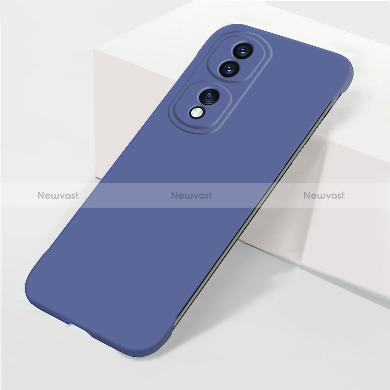 Hard Rigid Plastic Matte Finish Frameless Case Back Cover P01 for Huawei Honor 80 Pro 5G Blue