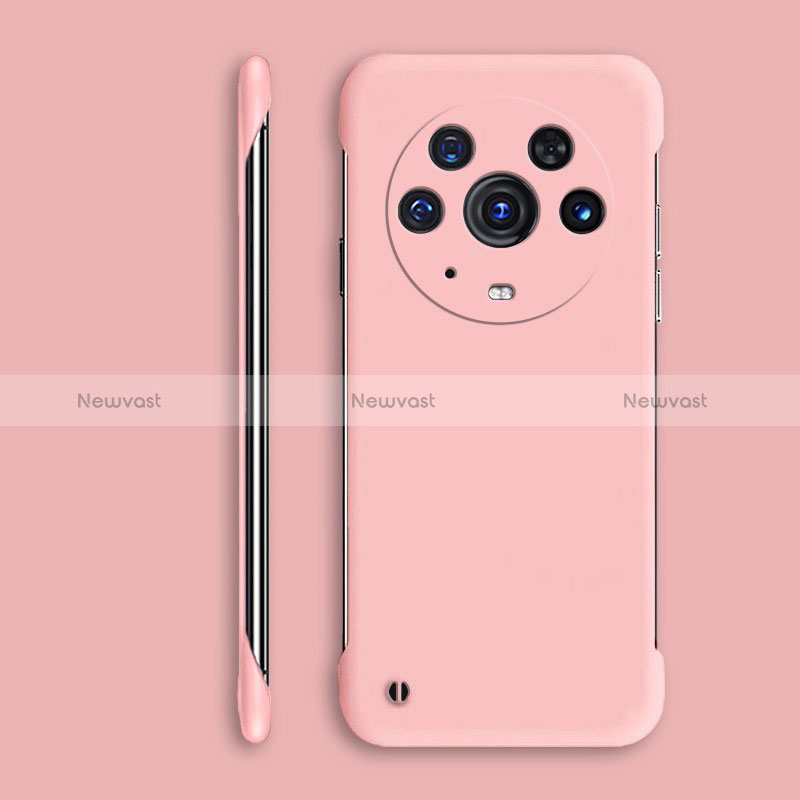 Hard Rigid Plastic Matte Finish Frameless Case Back Cover P01 for Huawei Honor Magic3 Pro 5G Pink