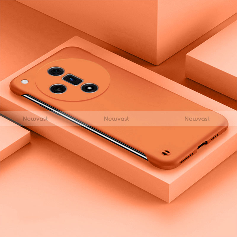 Hard Rigid Plastic Matte Finish Frameless Case Back Cover P01 for Oppo Find X7 Ultra 5G Orange