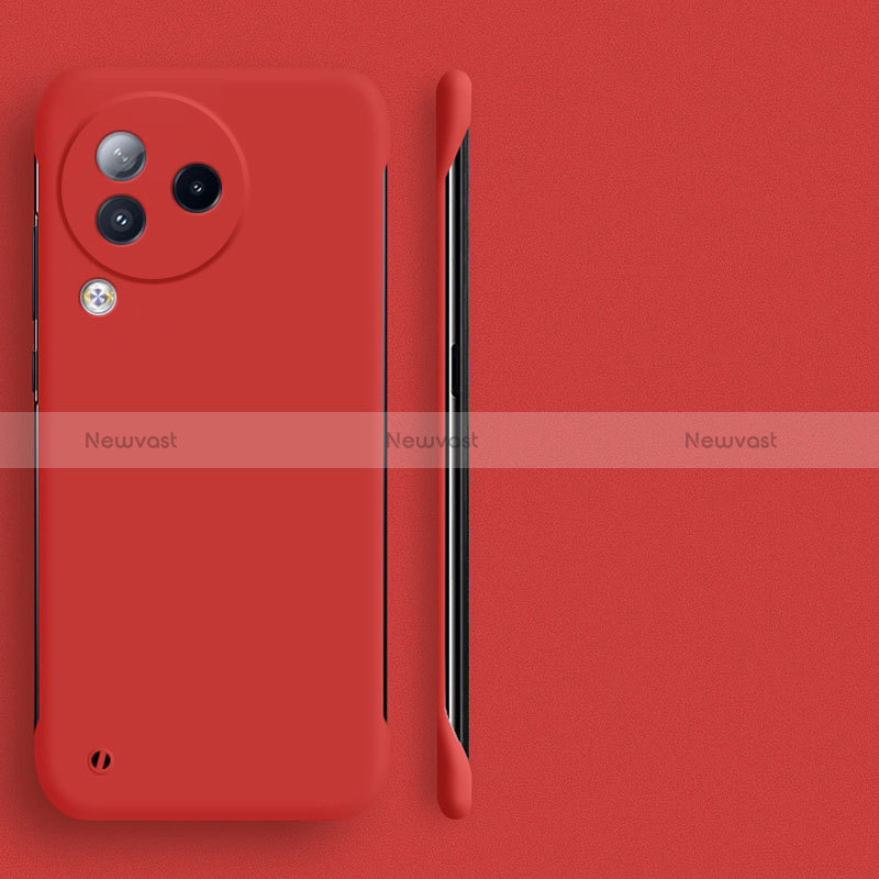 Hard Rigid Plastic Matte Finish Frameless Case Back Cover P01 for Xiaomi Civi 3 5G Red