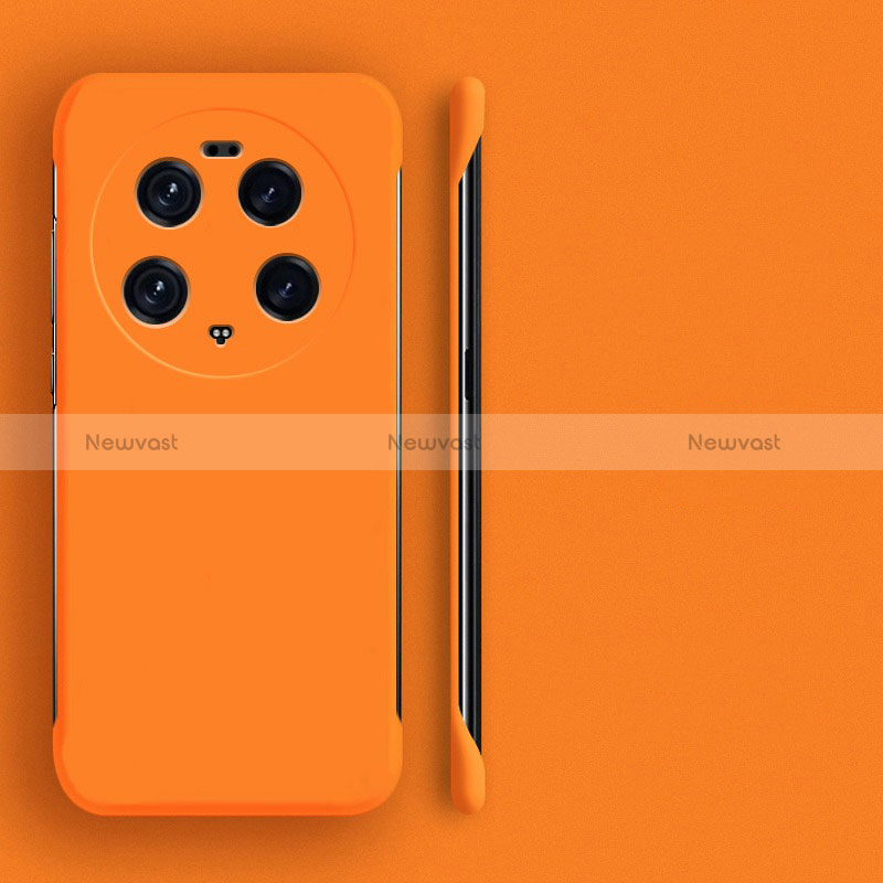 Hard Rigid Plastic Matte Finish Frameless Case Back Cover P01 for Xiaomi Mi 13 Ultra 5G Orange