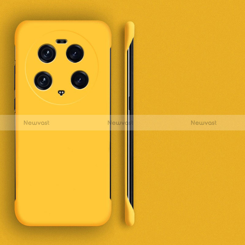 Hard Rigid Plastic Matte Finish Frameless Case Back Cover P01 for Xiaomi Mi 13 Ultra 5G Yellow