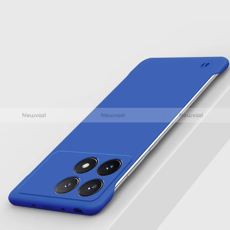 Hard Rigid Plastic Matte Finish Frameless Case Back Cover P01 for Xiaomi Redmi K70 Pro 5G Blue