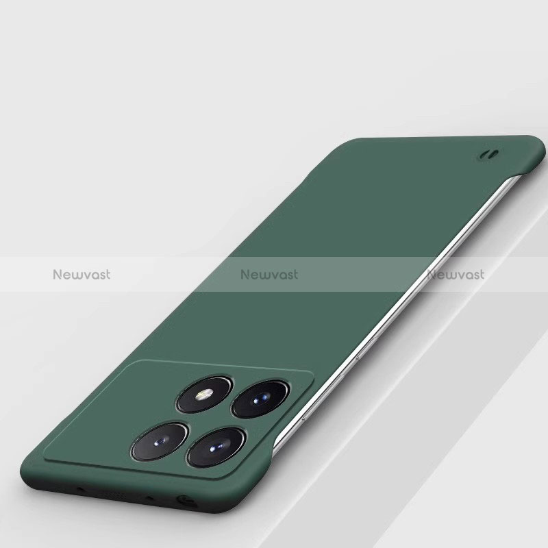 Hard Rigid Plastic Matte Finish Frameless Case Back Cover P01 for Xiaomi Redmi K70 Pro 5G Midnight Green