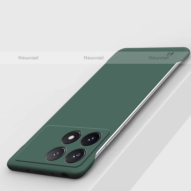 Hard Rigid Plastic Matte Finish Frameless Case Back Cover P01 for Xiaomi Redmi K70E 5G Midnight Green