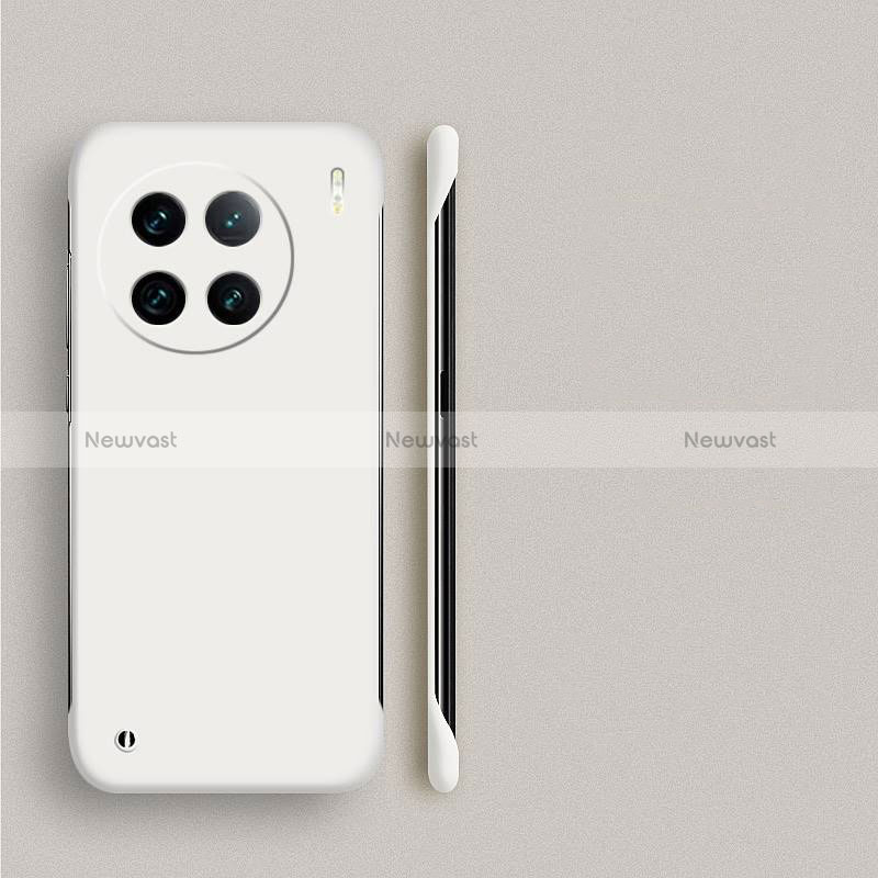 Hard Rigid Plastic Matte Finish Frameless Case Back Cover P02 for Vivo X90 5G White