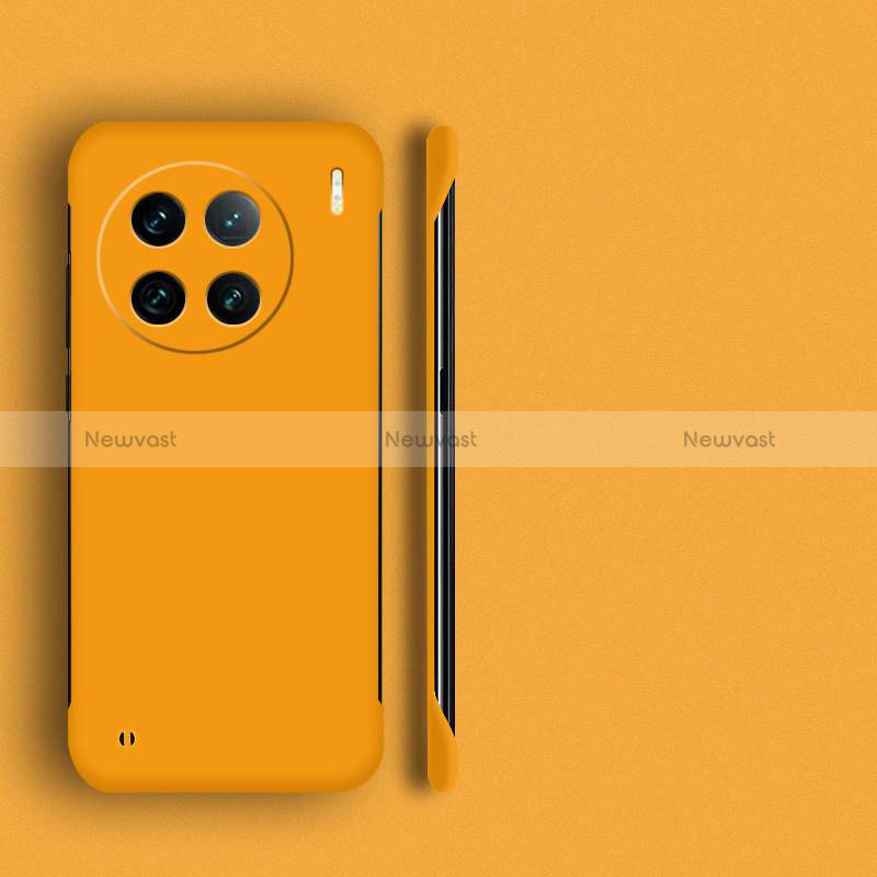 Hard Rigid Plastic Matte Finish Frameless Case Back Cover P02 for Vivo X90 5G Yellow