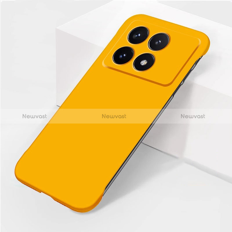 Hard Rigid Plastic Matte Finish Frameless Case Back Cover P02 for Xiaomi Redmi K70 Pro 5G Yellow