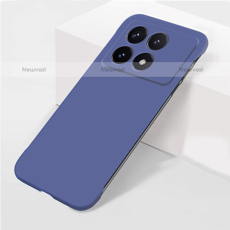 Hard Rigid Plastic Matte Finish Frameless Case Back Cover P02 for Xiaomi Redmi K70E 5G Blue