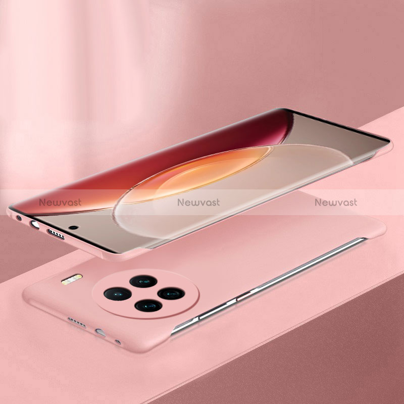 Hard Rigid Plastic Matte Finish Frameless Case Back Cover P03 for Vivo X90 5G Pink