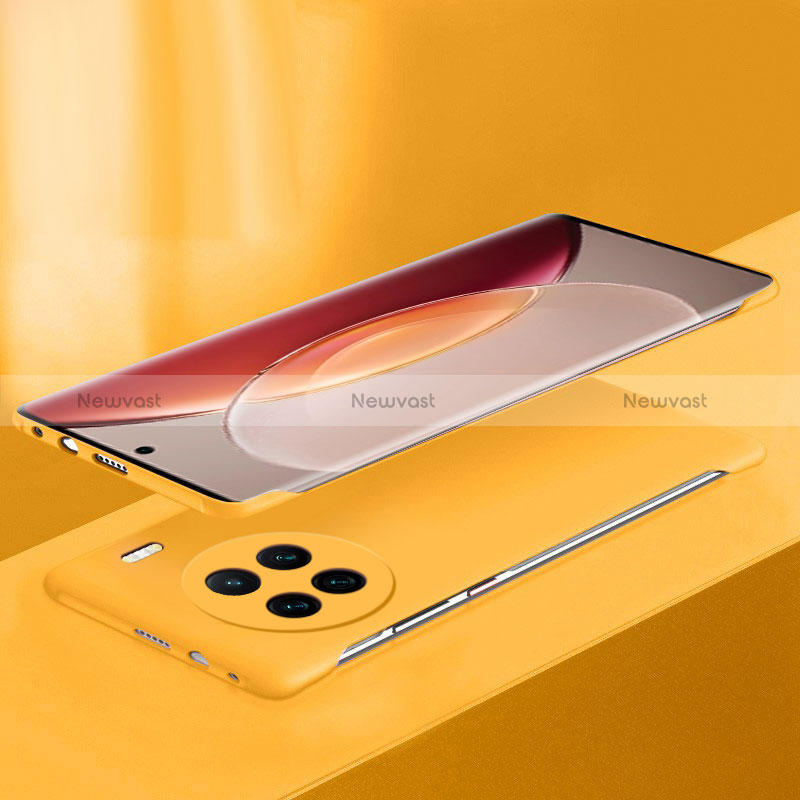 Hard Rigid Plastic Matte Finish Frameless Case Back Cover P03 for Vivo X90 Pro 5G Yellow