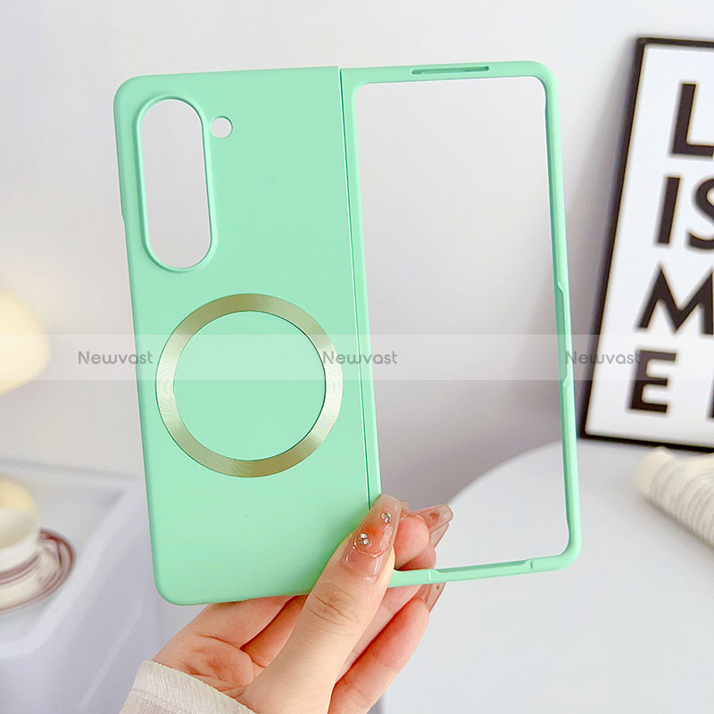 Hard Rigid Plastic Matte Finish Frameless Case Back Cover with Mag-Safe Magnetic BH1 for Samsung Galaxy Z Fold5 5G