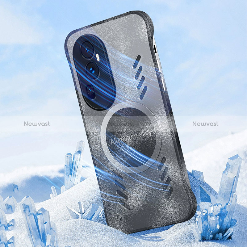 Hard Rigid Plastic Matte Finish Frameless Case Back Cover with Mag-Safe Magnetic for Oppo Reno10 Pro+ Plus 5G