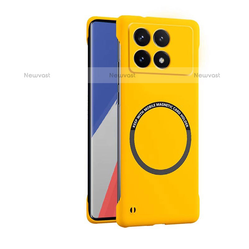 Hard Rigid Plastic Matte Finish Frameless Case Back Cover with Mag-Safe Magnetic for Xiaomi Redmi K70E 5G