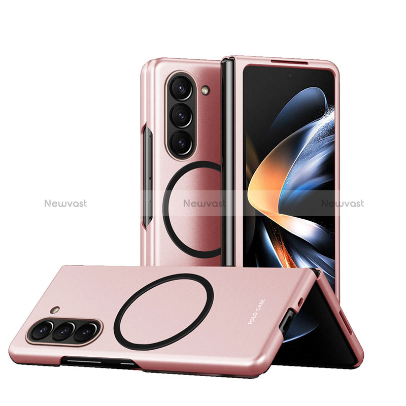 Hard Rigid Plastic Matte Finish Frameless Case Back Cover with Mag-Safe Magnetic QH1 for Samsung Galaxy Z Fold5 5G