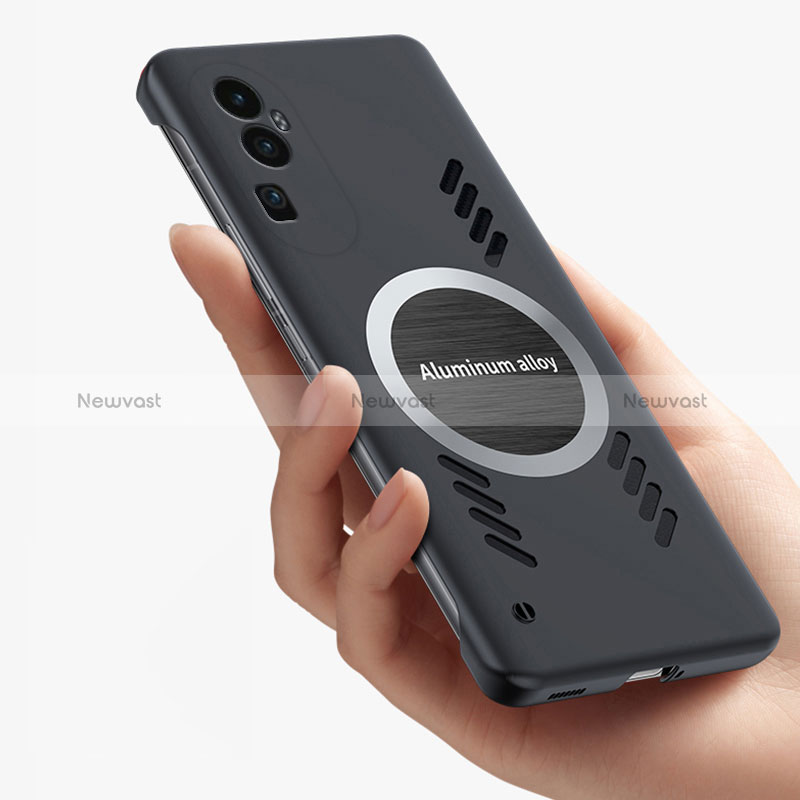 Hard Rigid Plastic Matte Finish Frameless Case Back Cover with Mag-Safe Magnetic S01 for Oppo Reno10 Pro+ Plus 5G