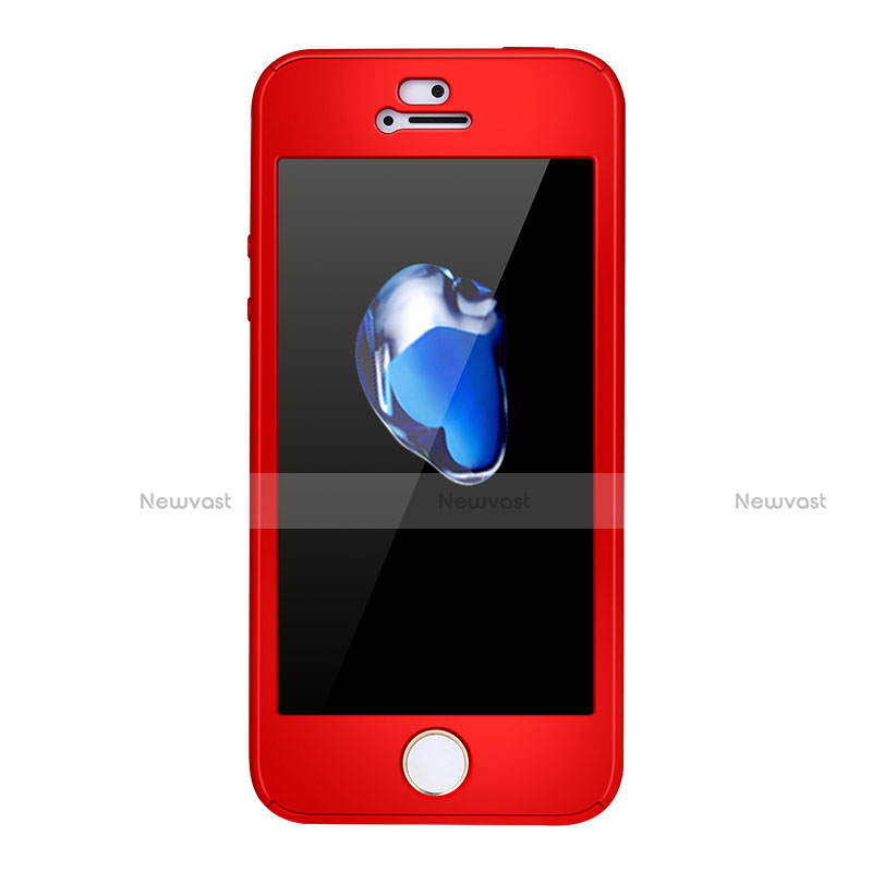 Hard Rigid Plastic Matte Finish Front and Back Case 360 Degrees Cover for Apple iPhone 5