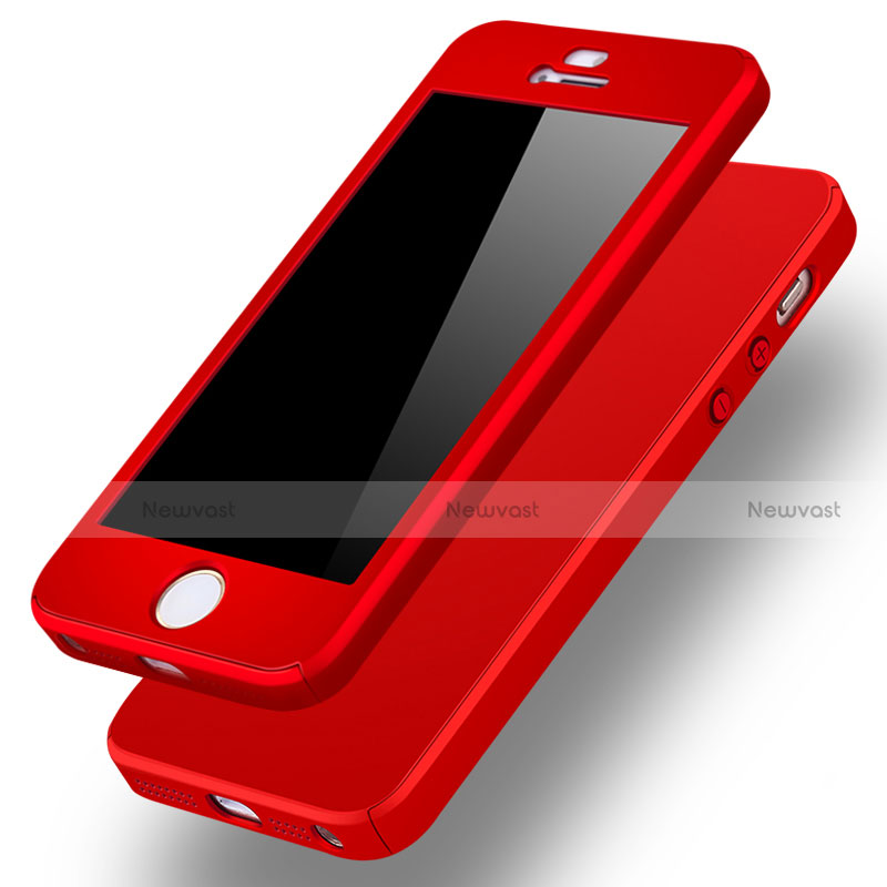 Hard Rigid Plastic Matte Finish Front and Back Case 360 Degrees Cover for Apple iPhone 5