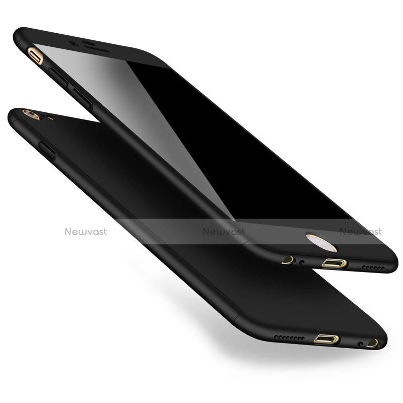 Hard Rigid Plastic Matte Finish Front and Back Case 360 Degrees for Apple iPhone 6 Black