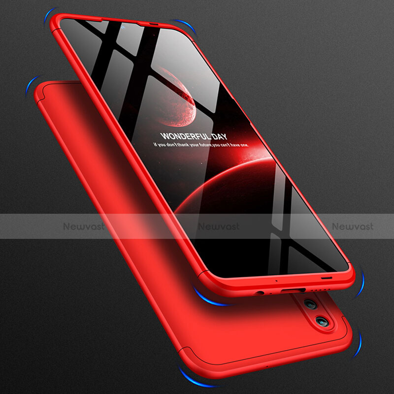 Hard Rigid Plastic Matte Finish Front and Back Case 360 Degrees for Huawei Honor 10 Lite Red