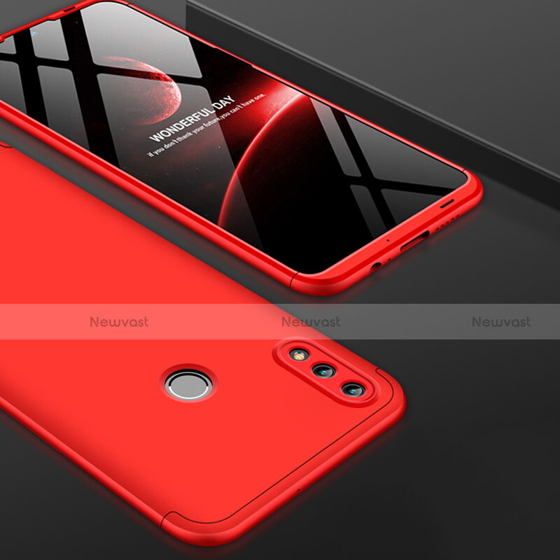 Hard Rigid Plastic Matte Finish Front and Back Case 360 Degrees for Huawei Honor 10 Lite Red