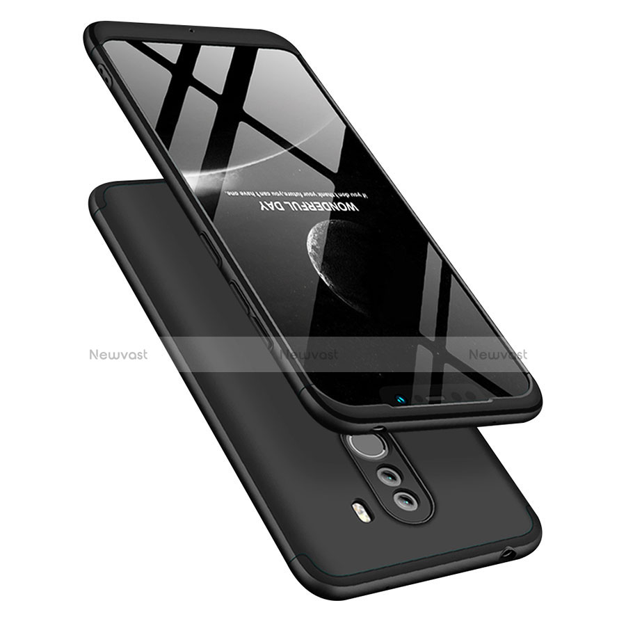 Hard Rigid Plastic Matte Finish Front and Back Case 360 Degrees for Xiaomi Pocophone F1 Black