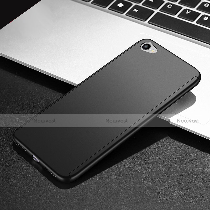 Hard Rigid Plastic Matte Finish Front and Back Case 360 Degrees for Xiaomi Redmi Note 5A Standard Edition Black