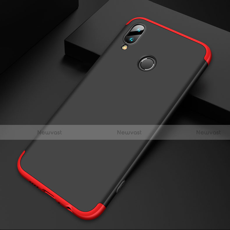 Hard Rigid Plastic Matte Finish Front and Back Case 360 Degrees Q01 for Huawei Enjoy 9 Plus Red and Black