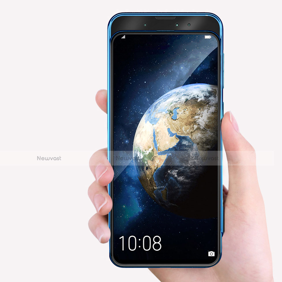 Hard Rigid Plastic Matte Finish Front and Back Case 360 Degrees Q01 for Huawei Honor Magic 2 Blue