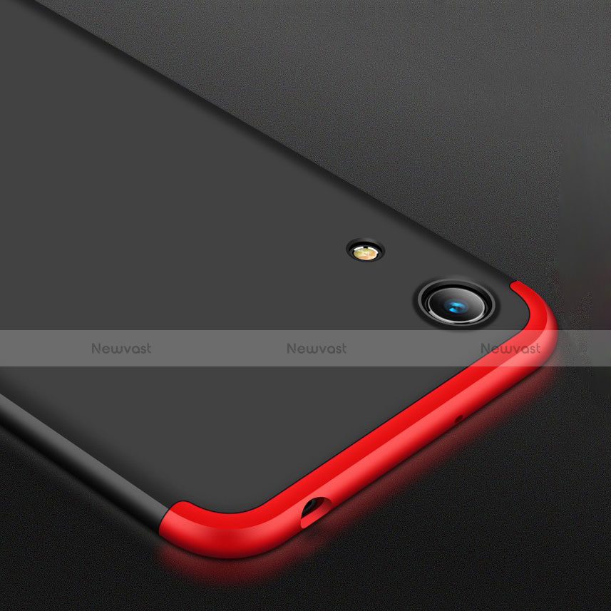 Hard Rigid Plastic Matte Finish Front and Back Case 360 Degrees Q01 for Huawei Honor Play 8A Black