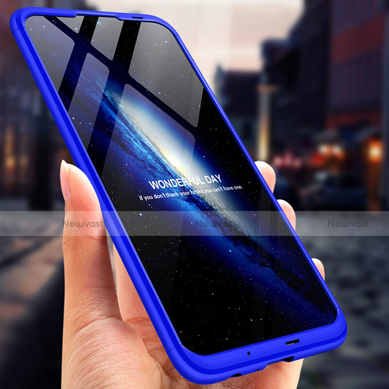 Hard Rigid Plastic Matte Finish Front and Back Case 360 Degrees Q01 for Huawei Nova Lite 3 Blue